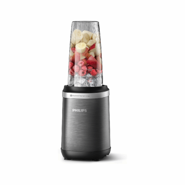Philips Smoothie Blender 5000 Series 700+500+300ml 1000W with ProBlend Plus Technology, Grinds Coffee Beans & Spices, Compact Design HR2767