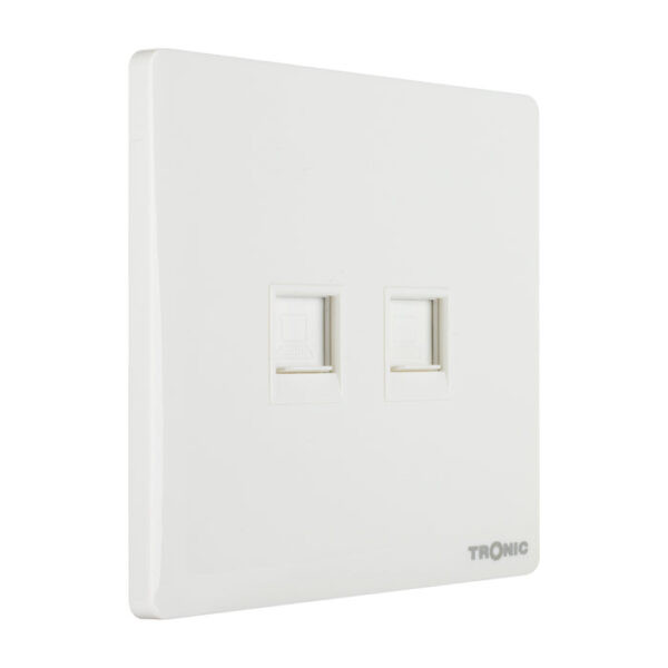 Tronic 2 Gang Data Socket