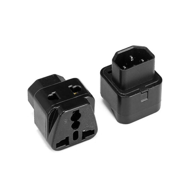 Tronic Black Adapter Plug IEC C14 10A 250V