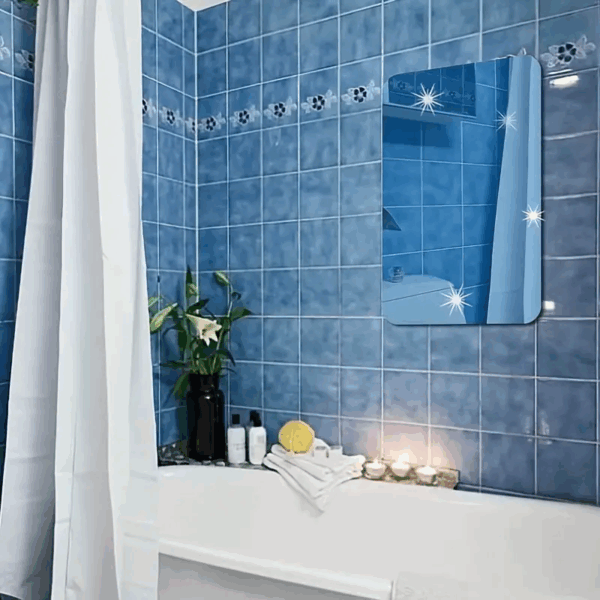 Generic High Quality Non-Glass Shatterproof, Anti Scratch, Easy to Install, Unbreakable, Safe for Kids, Frameless Acrylic Plexiglass Sheet Mirror (Wall Decor) for Bedroom, Bathroom & Living Room