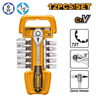 Ingco Socket Wrench Set of 12pcs ½" HKTS12122