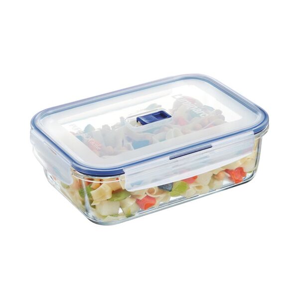 Luminarc Pure Box Rectangle Food Container 197cl Flat Rim P3549