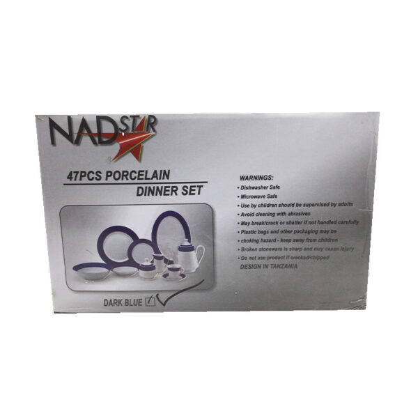 Nadstar Dinner Set 47pcs Porcelain Gray RSPD004
