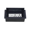 Tronic In Desk Socket 2G Universal + USB + RJ45 Data