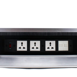 Tronic Desk Socket Universal x 3 + RJ45 Data x 2