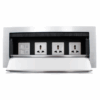 Tronic Desk Socket Universal x 3 + RJ45 Data x 2