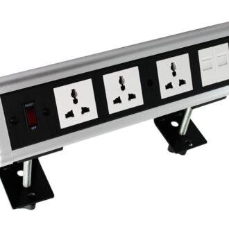 Tronic Desk Socket Universal x 3 + RJ45 Data x 2 BF ONDE