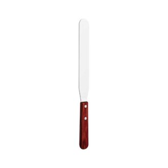 Tramontina Pastry Spatula Stainless Steel Blade 8" Red Polywood Treated Wood Handle 21161/178