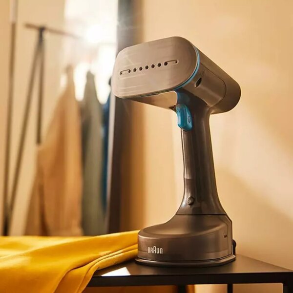 Braun Garment Steamer 1200W 150ML QuickStyle 5, with Dual Heated Free Glide 3D Plate, Handheld Garment Steamer with Fast Heating, Vertical Ironing, 13850000-GS5031BL