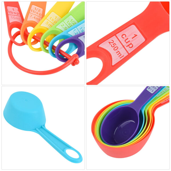 Measuring Cups & Spoons 12pc Set Plastic for Baking & Cooking