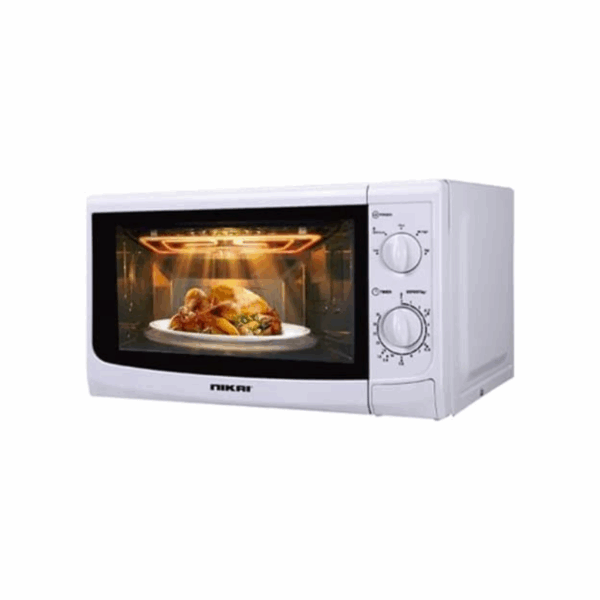 Nikai Microwave 20L 700W with Solo Manual 5 Power Levels Defrost Setting Cooking End Signal Push Button Door NMO515N9A
