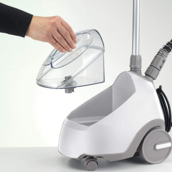 Kenwood Garment Steamer 1500W with 2L Water Tank Capacity Rotary Wheels Folding Rack Trouser Press Glove GSP65.000WH