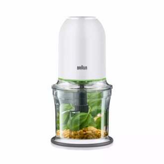 Braun Chopper and Mincer 500W MultiPractic 3 500ML Bowl Capacity 2 Speed Quad Blade System for Chopping Ice Crushing Mincing Grinding Pureeing CH3011WH