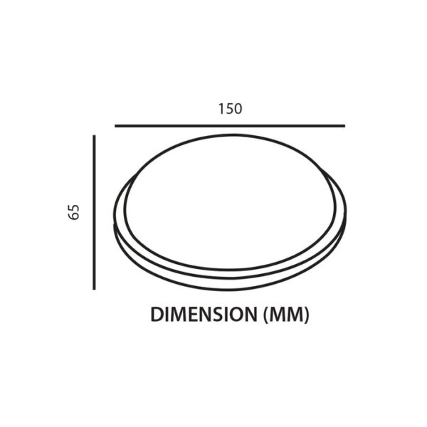 Tronic Round White LED Bulkhead 15 Watts