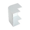Tronic Compartment Trunking External Bend PVC 100mmx50mm