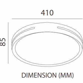 Tronic Round LED 3 Changeable (3 Shades) Light