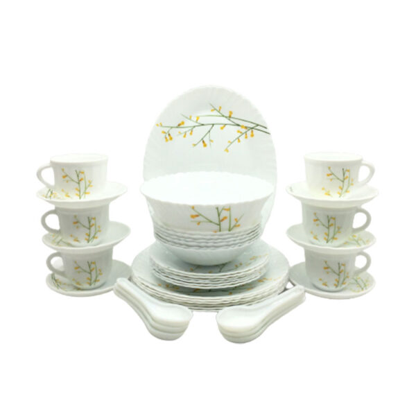 La Opala Dinner Set Citron Weave Classique 38 Pieces LW038
