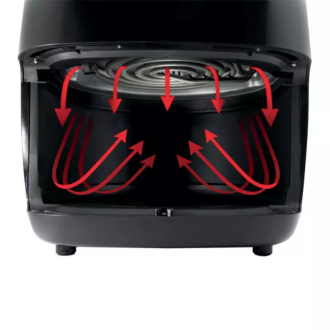 Hisense Digital Air Fryer 3.5L 1400W, LED Digital Control Panel, Adjustable Thermostat, Non Stick Basket, Overheat Protection, 9 Pre Setting Cooking Programs H04AFBK1S1