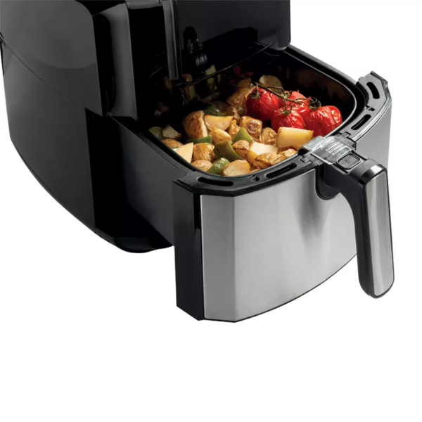 Hisense Digital Air Fryer 6.3L 1700W Touch Control with LCD Display, 360° Circulation, 8 Preset's Menu, Dual Cooking Zone H06AFBK1S1
