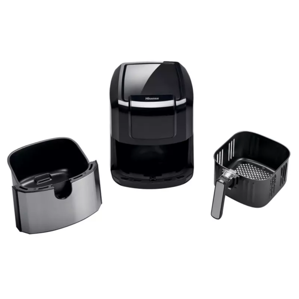 Hisense Digital Air Fryer 6.3L 1700W Touch Control with LCD Display, 360° Circulation, 8 Preset's Menu, Dual Cooking Zone H06AFBK1S1