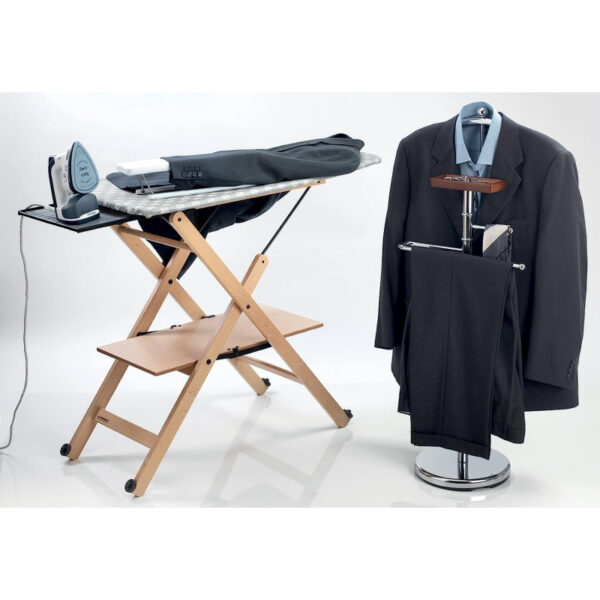 Kenwood 2-in-1 Garment Steamer + Steam Iron 1000W with Rotary Plate Ceramic Soleplate LED Light GSP40.000WB