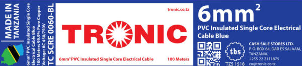 Tronic 6mm Single Core Cable