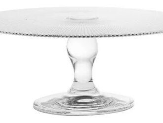Pasabahce Patisserie Foot Service Glass Plate 28cm, Stylish Design, Versatile Size, High Quality Craftsmanship 95240