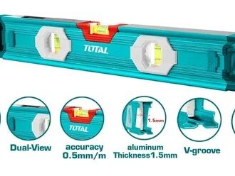 Total Spirit Level with 2pcs Powerful Magnets 60cm TMT26056