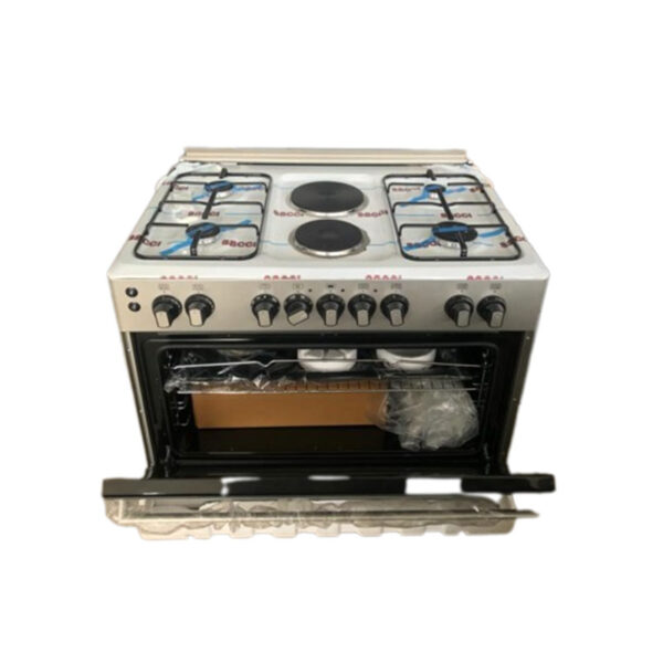 Delta Cookers 90x60cm Electric Oven & Grill 4 Gas & 2 Electric Burner DGC9042.I
