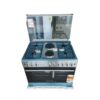 Westpoint Freestanding Cooker 4 Gas 2 Electric Plates Electric Oven with Grill Glass Lid. Auto Ignition Inox WCER9642E8X