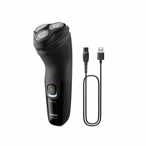 Philips Wet & Dry Electric Shaver 3000X Series with ComfortCut Blades, 3D Floating Heads, Anti-Corrosion Shaving System X3021