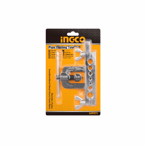 Ingco Pipe Flaring Tool Set, Chrome Plated Steel HPFT71