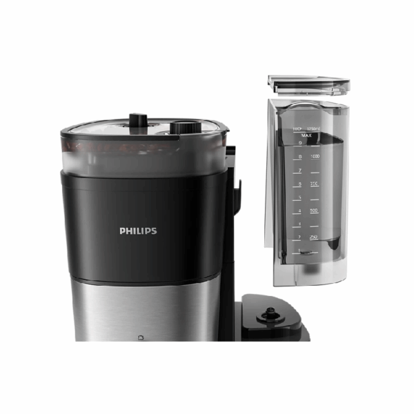 Philips All-in-1 Brew Drip Coffee Maker with Built-in Grinder, Duo-bean Container, Permanent Filter, Dosing Spoon, LED Display HD7900/50
