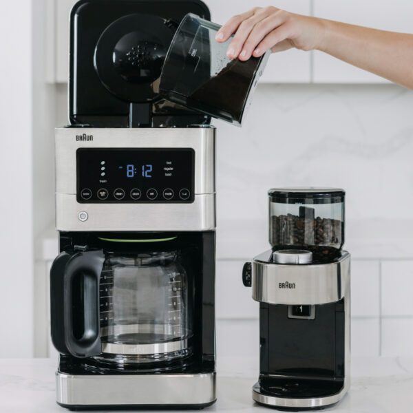 Braun Burr Grinder 500G 250W Stainless Steel Auto OFF 9 Main Grind Settings & 6 intermediate KG701AI-KG7070