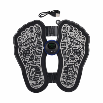 EMS Rechargeable/Wireless Foldable Foot Massager Mat with Muscle Stimulator 6 Modes, Muscle Pain Relief Physiotherapy Foot Massage Pad, Foot Massage for Improving Blood Circulation