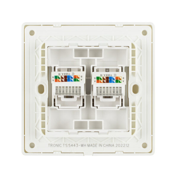 Tronic 2 Gang Data Socket