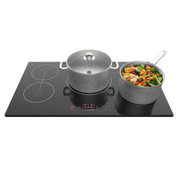 Evvoli Induction Hob 5 Burners Soft Touch Control With 9 Stage Power Setting 9700W IH905B