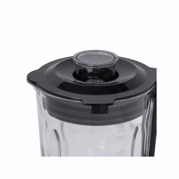 Evvoli Premium Table Blender 1000W with 1.5L Glass Jar with Ice Crush Function, 4 Knife Leaf & 3 Speed Operation Stainless Steel EVKA-BL15HB