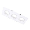 Tronic Three Way Rectangular GU10 Recessed Fitting