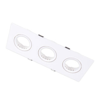 Tronic Three Way Rectangular GU10 Recessed Fitting