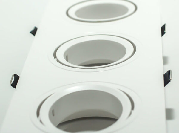 Tronic Three Way Rectangular GU10 Recessed Fitting