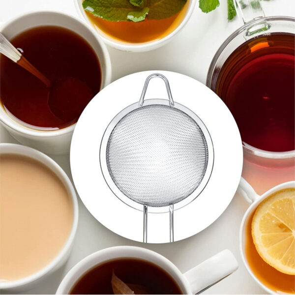 Nadstar Strainer Stainless Steel 14 CM Multipurpose Kitchen Tea Strainer 2023004