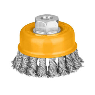 Ingco Cup Twist Wire Brush With Nut 125mm WB21251