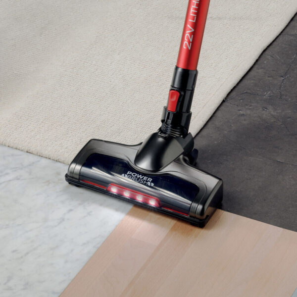 Kenwood Cordless Vacuum Cleaner 2-in-1 Upright Stick Vacuum Cleaner + Handheld Vacuum Cleaner with 22.2V Li-ion Battery 160W Suction Power 45 Minutes Run Time for Multi Surface SVM12.000RD