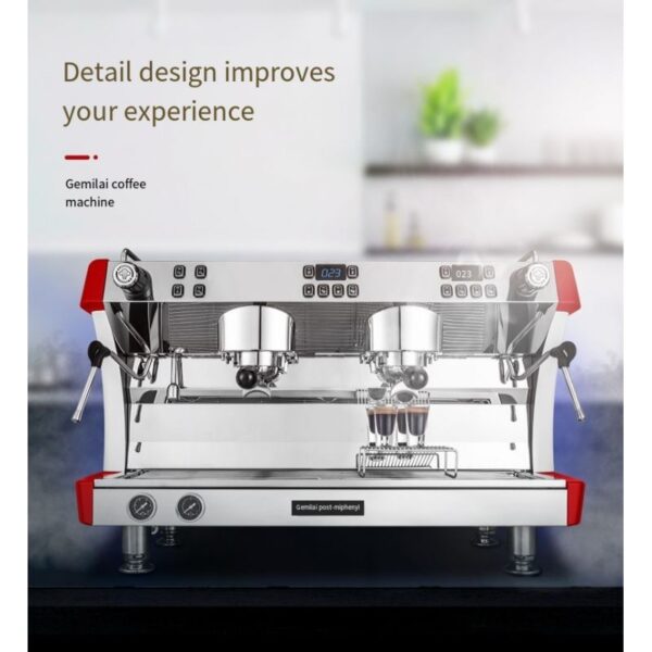 Gemilai Commercial Coffee & Espresso Machine Double Head
