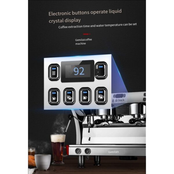 Gemilai Commercial Coffee & Espresso Machine Double Head