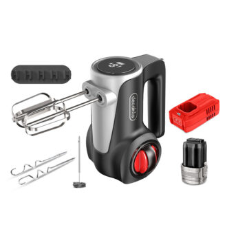 Decakila Hand Mixer 125W 7 Speeds w/ LED Display| 2000mAh Individual Eject Button Self-stand Design for Storage Convenience KEMX023B