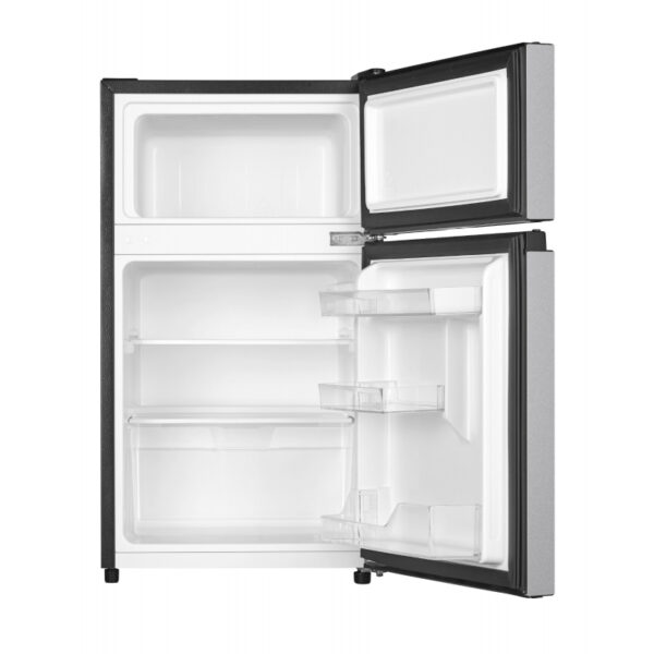 Hisense Refrigerator 87L Double Door Top Freezer, Compact Size, Energy Efficient, Functional Design, Modern Aesthetics, Silver H120TTS