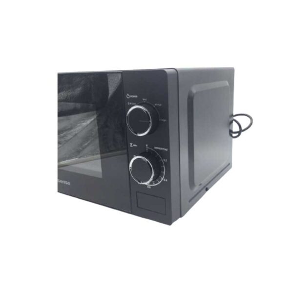 Hisense Microwave 20L 700W Solo Manual, Knobs Push Button, 6 Power Levels, Black H20MOBS10