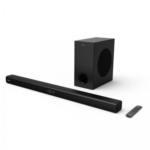 Hisense Sound Bar 2.1CH 200W Bluetooth, Dolby Atmos, Dolby Digital, Remote Control with Wireless Subwoofer USB/WMA/MP3 HS 218